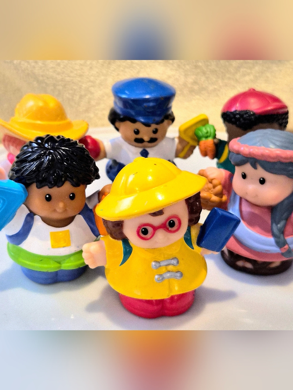 Lot Of 6 Fisher-Price "Little-People" Figures. Good Pre-Owned Condition.